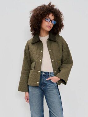 Barbour Kirby Quilted Jacket MSRP$340 Everyday, Transitional Layer~ British Chic